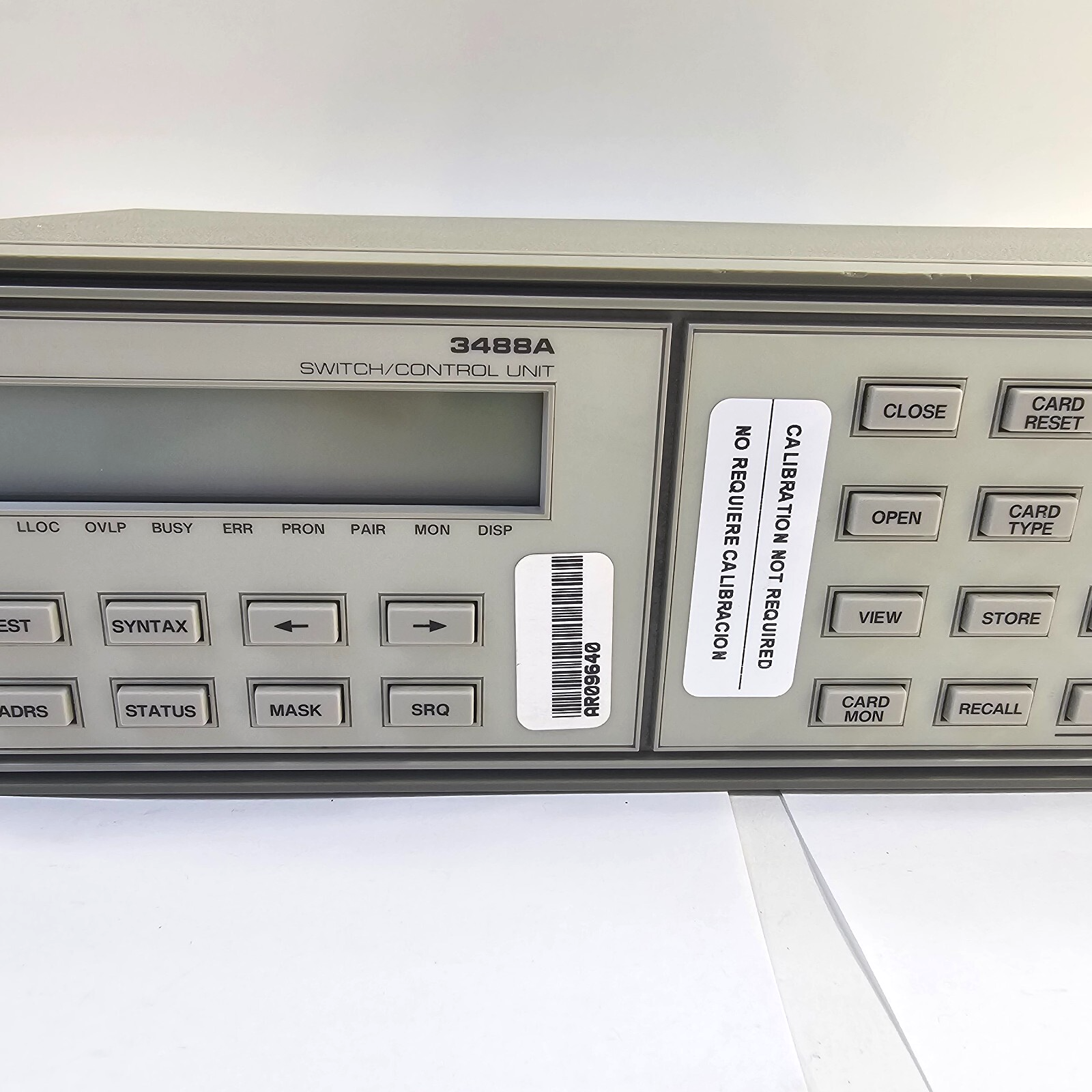 Hewlett Packard 3488A Switch / Control Unit with Mounting Brackets - Tested