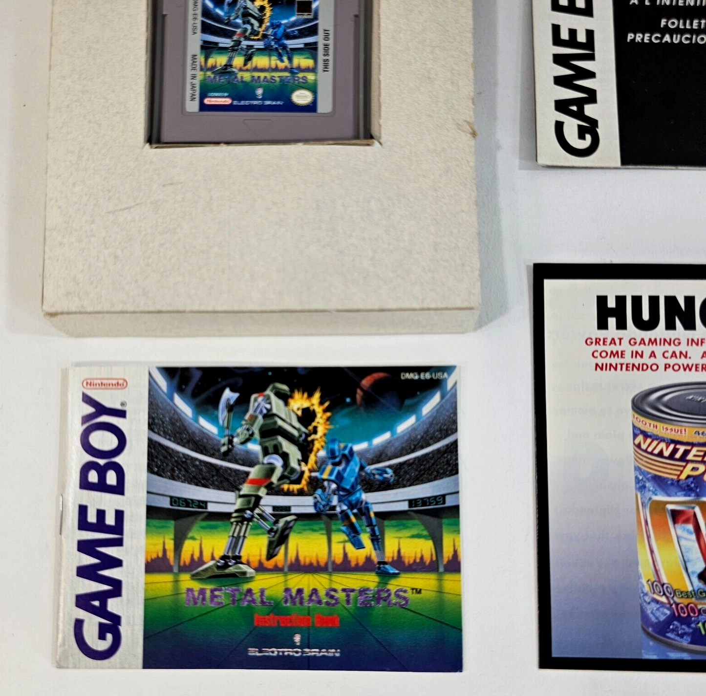 Metal Masters (Nintendo Game Boy, 1991) Game Box Manual Inserts Posters - Tested