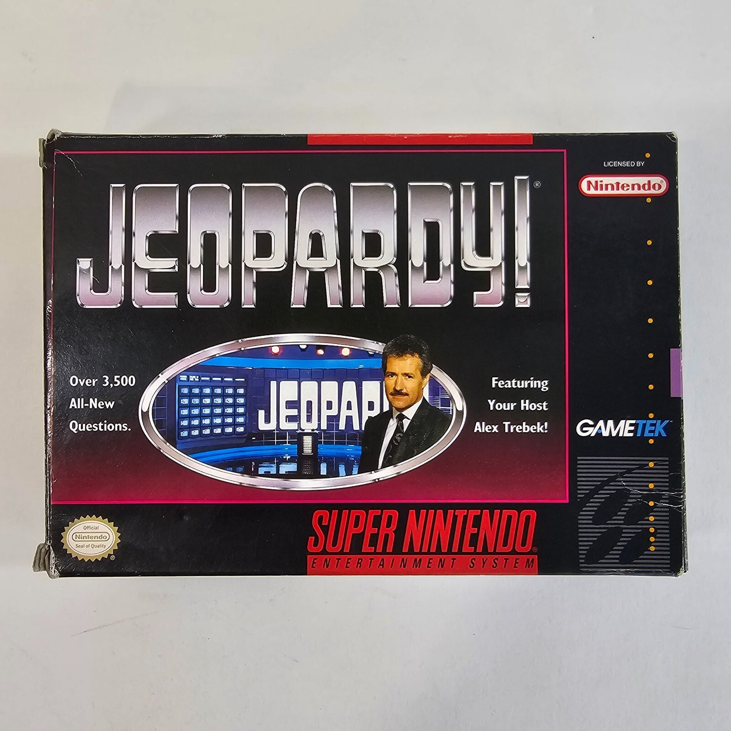 Jeopardy (Super Nintendo, 1992) Game Box Manual Poster - Tested and Working