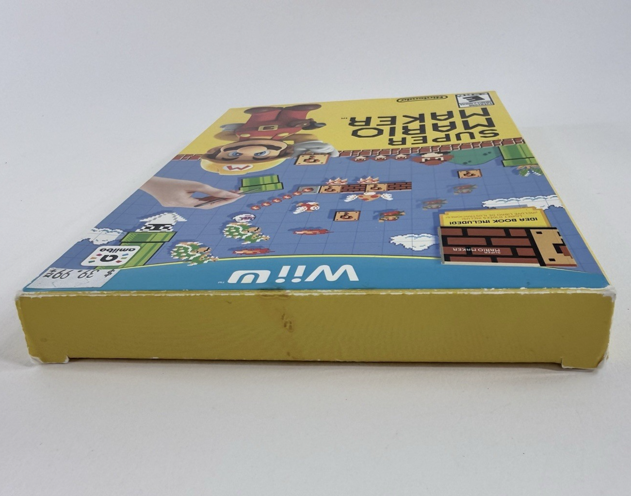 Super Mario Maker (Nintendo Wii U, 2015) Game Case Manual Box - Tested
