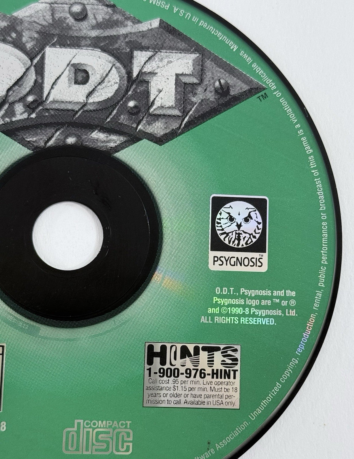 O.D.T. Escape or Die Trying (PlayStation 1, 1998) Game Disc - Tested and Working