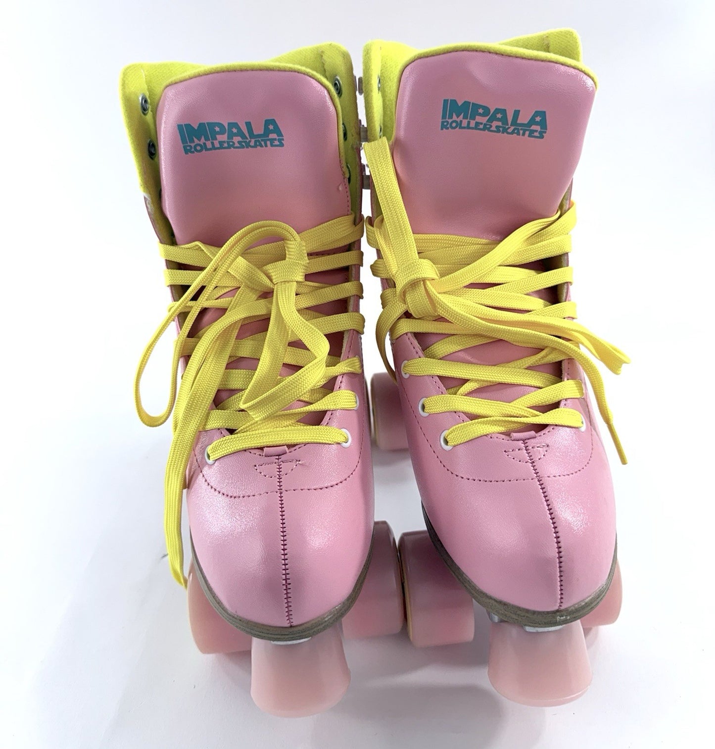 Impala Rollerskates US10 Women's A126-58817 Pink/Yellow Vegan Rollerskates - New