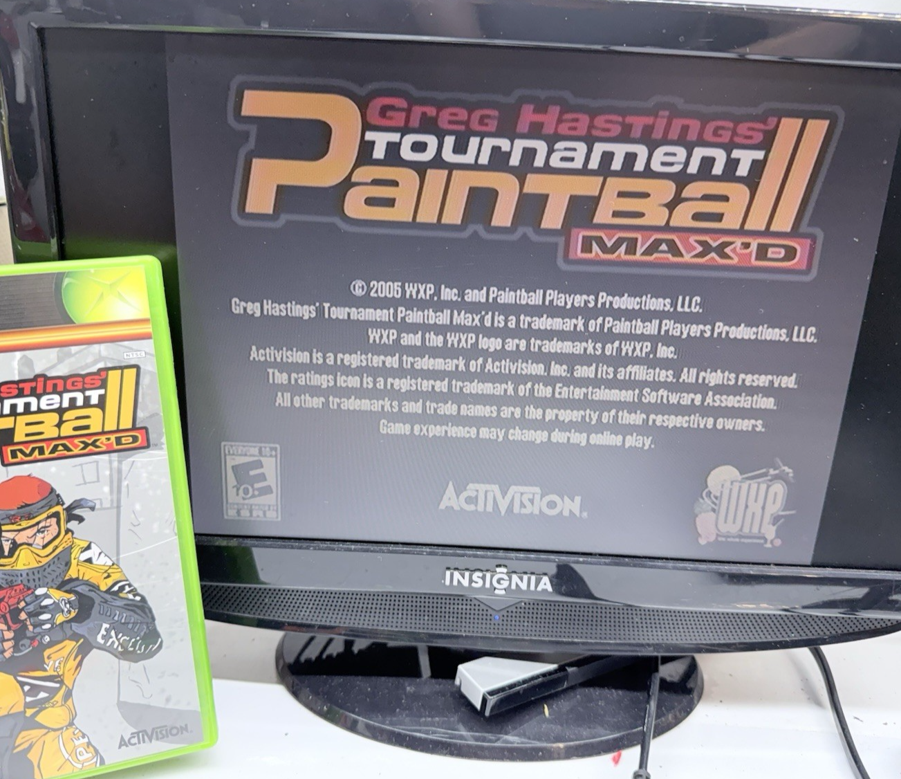 Greg Hastings' Tournament Paintball Max'd (Xbox, 2005) Game, Case, Manual, Reg.