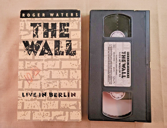 Roger Waters' THE WALL LIVE IN BERLIN, VHS 1990 Hi-Fi Stereo Pink Floyd