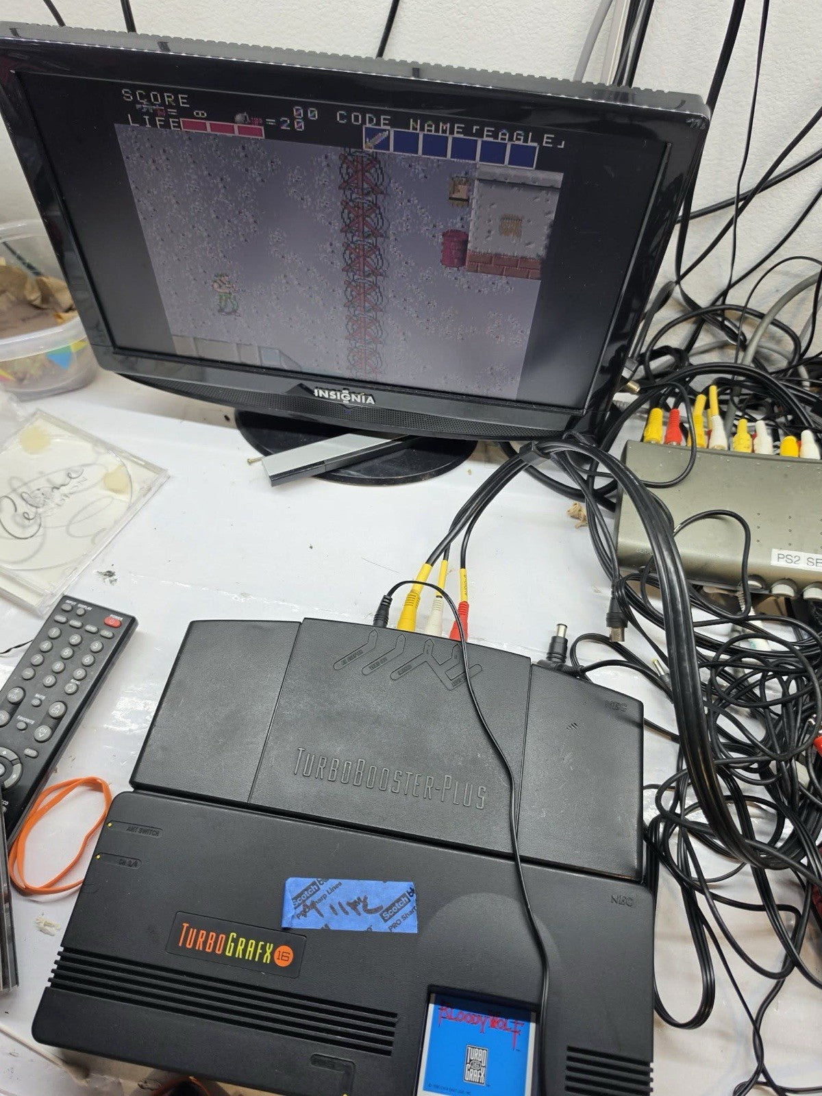 Bloody Wolf (TurboGrafx-16, 1990) Game, Case, and Manual - Tested and Working