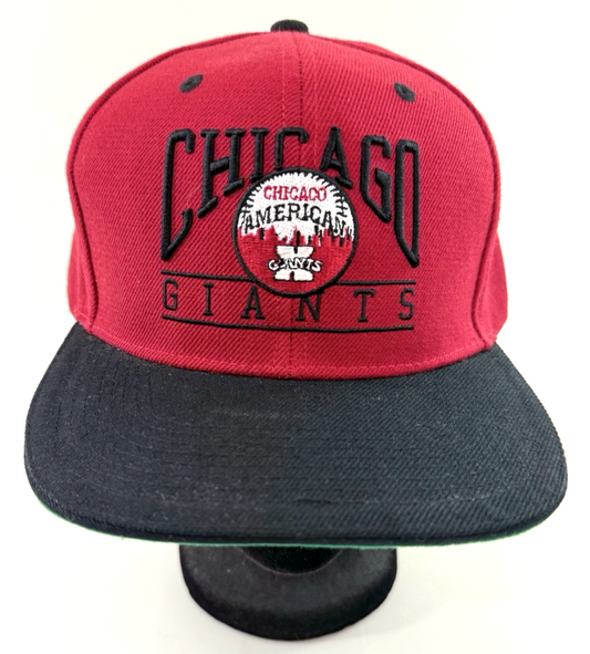 J. W. Nostalgic Fields Chicago Giants The Negro League Red/Black Snapback Cap