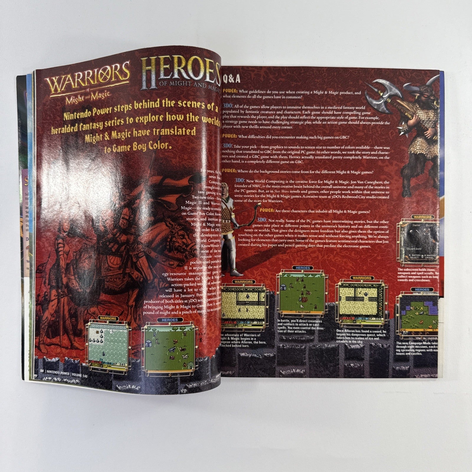 2001 Nintendo Power Vol. 140 Spider-Man Cover w/Poster, Pokémon Comic, Stickers