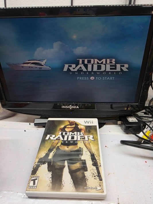 Tomb Raider: Underworld (Nintendo Wii, 2008) Game Case Manual - Tested - Read
