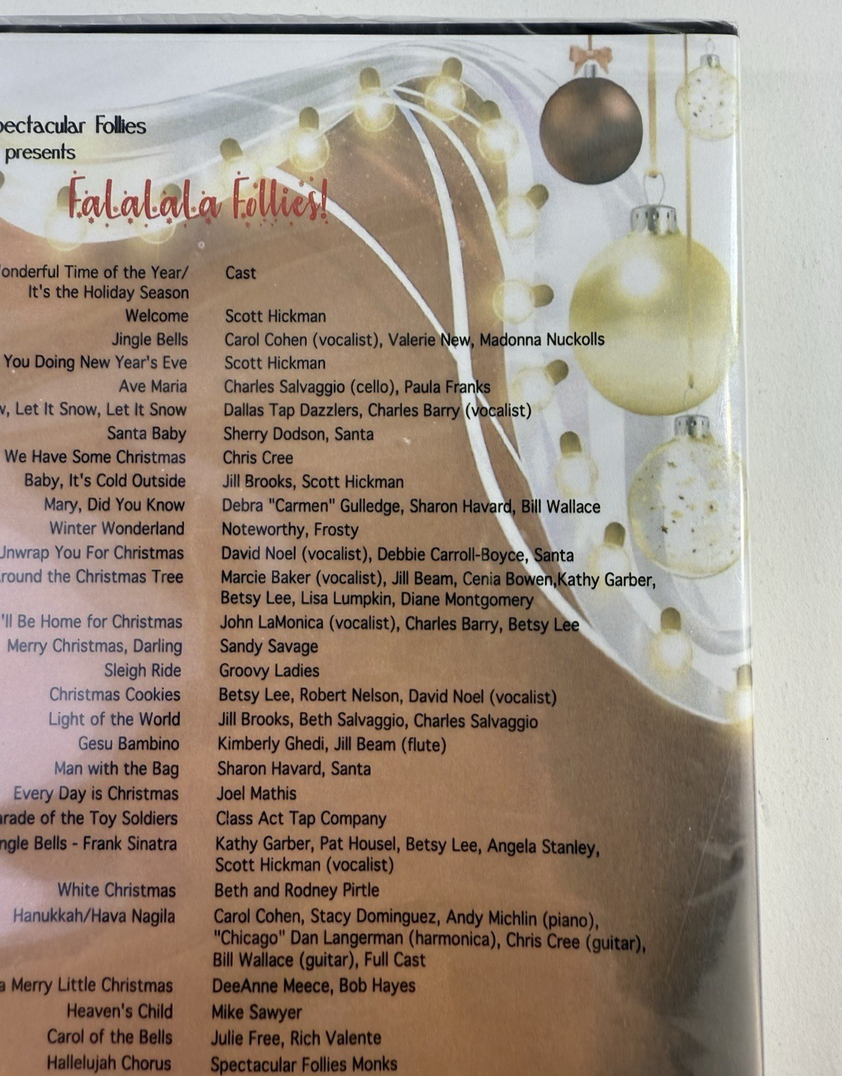 Spectacular Follies Presents Fa La La La Follies (DVD, 2022) New, Factory Sealed