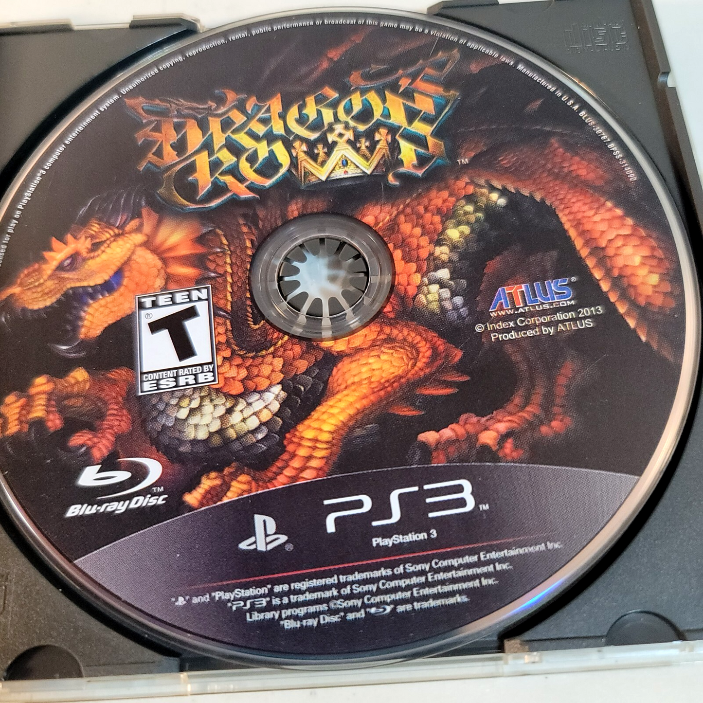Dragon's Crown (Sony PlayStation 3, 2013) Disc Only - Tested