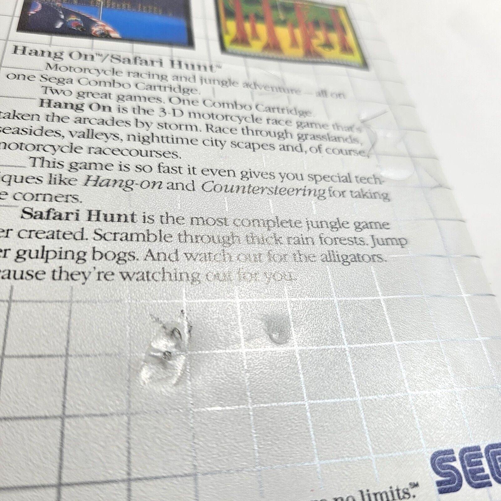 Hang On & Safari Hunt: The Combo Cartridge (Sega Master System, 1986) - Tested