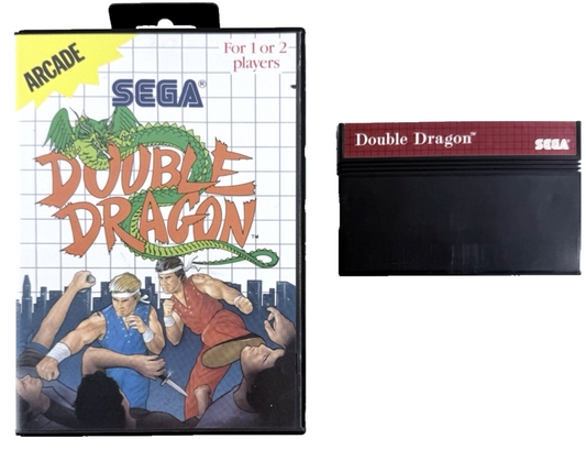 Double Dragon (Sega Master System, 1988) Game and Case - Tested and Working