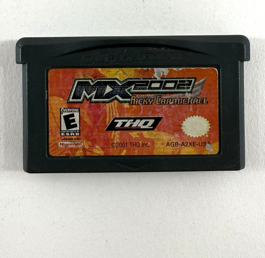 MX 2002 Featuring Ricky Carmichael (GameBoy Advance, 2001) Game Cartridge