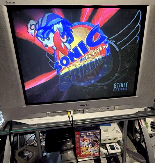 Sonic Spinball (Sega Genesis, 1993) Game Case Manual Insert - Tested and Working