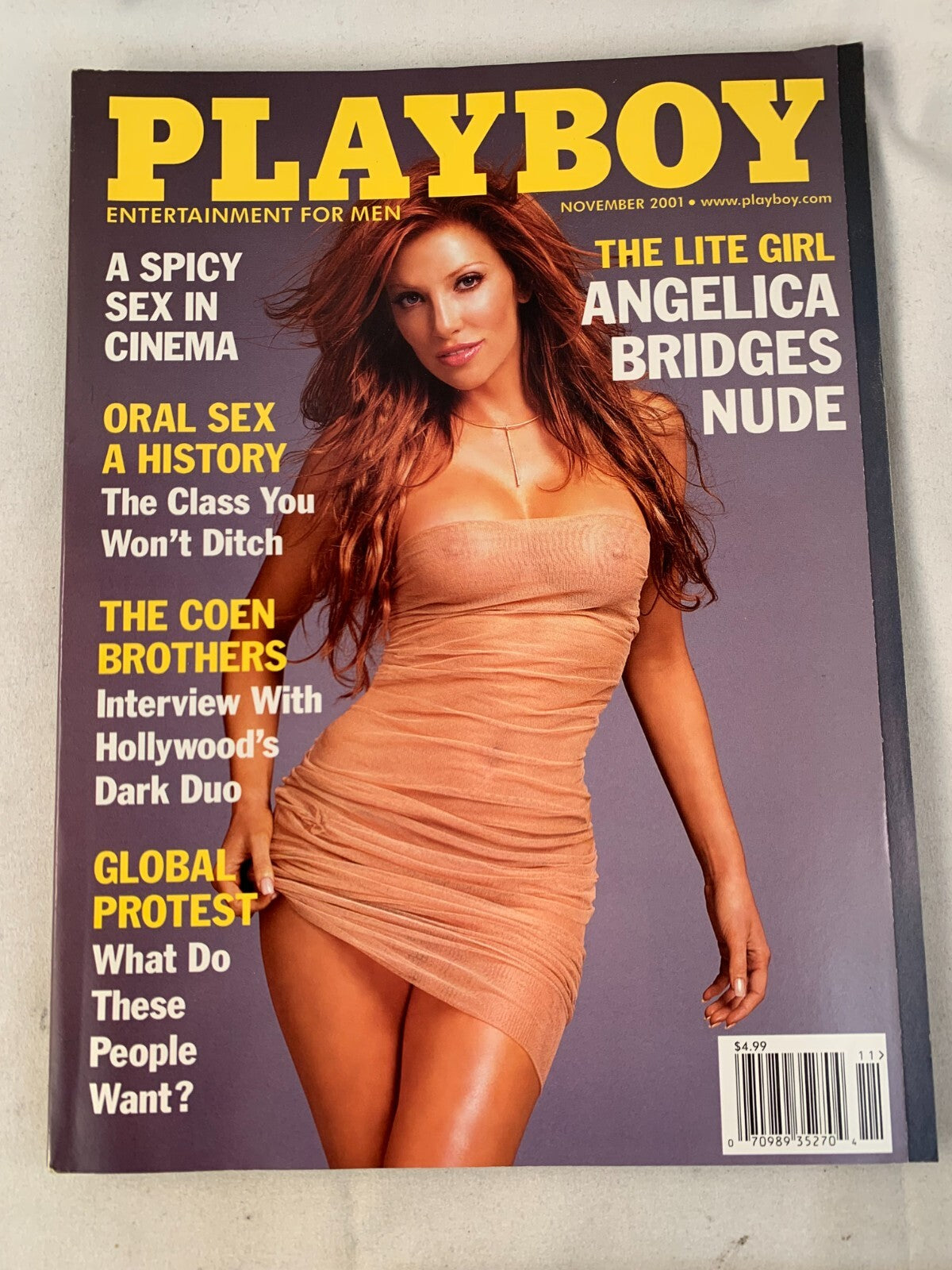 2001 Playboy Magazines March-December - Centerfolds Included