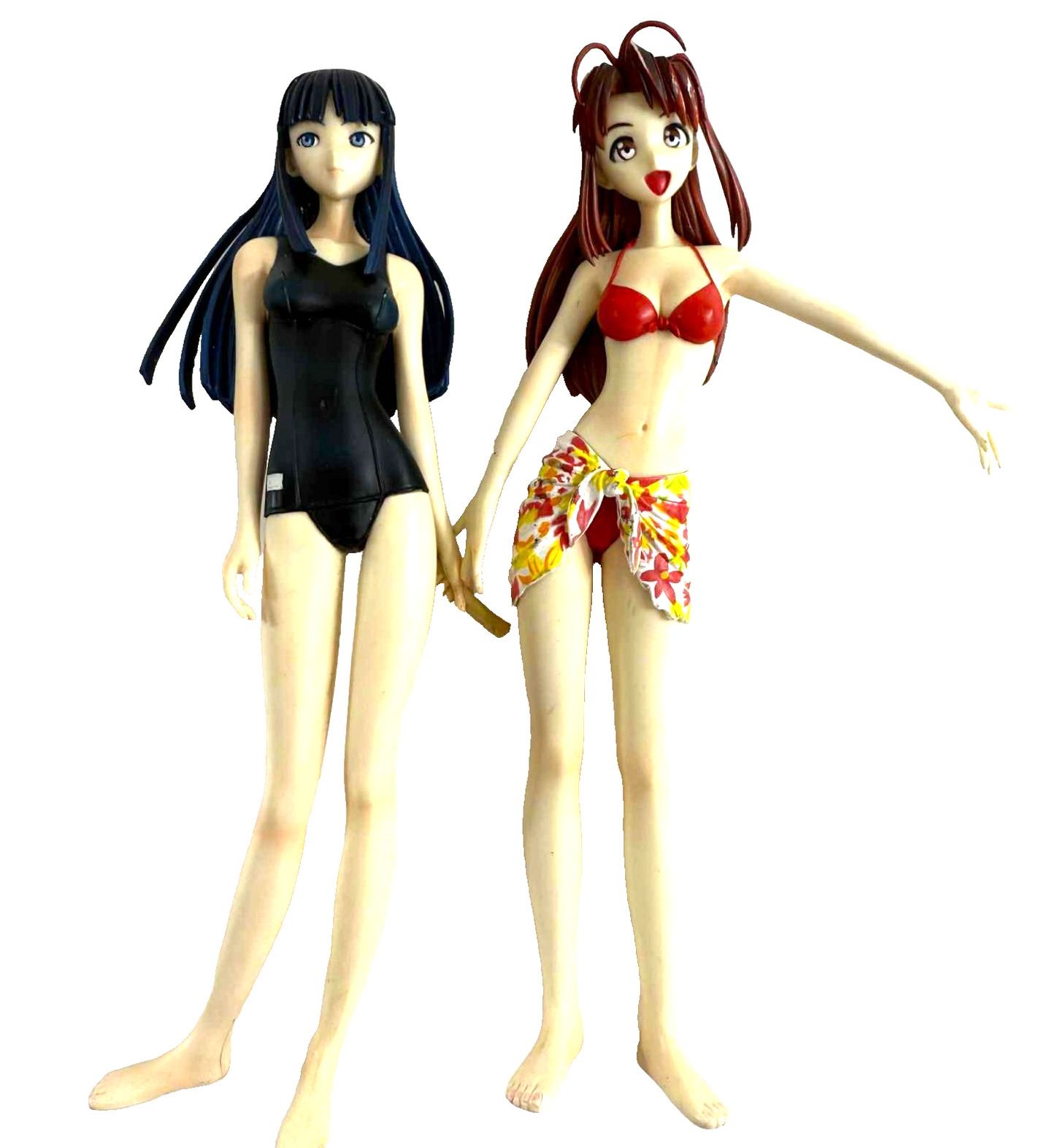 Love Hina 2005 Narusegawa Naru and Motoko Aoyama 8" Swimsuit Figure Set - Read