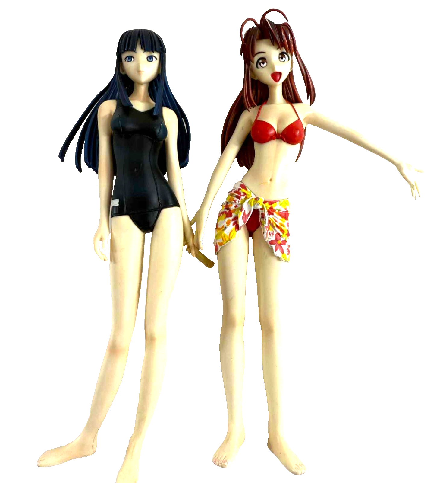 Love Hina 2005 Narusegawa Naru and Motoko Aoyama 8" Swimsuit Figure Set - Read