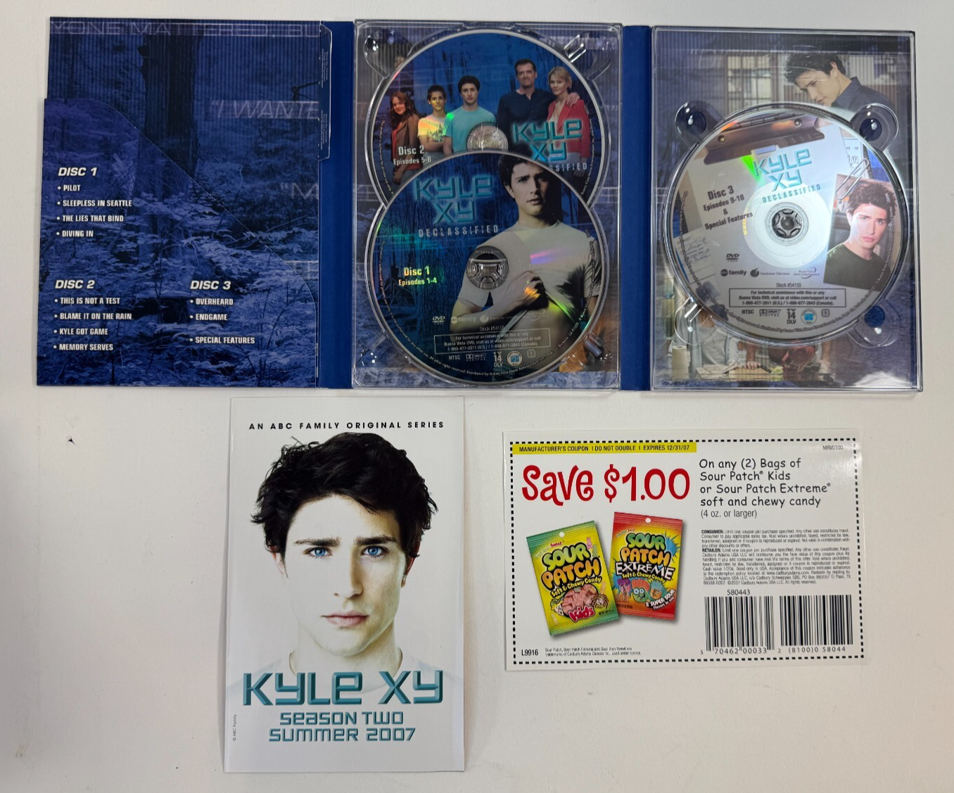 Kyle XY Declassified: Season 1 (DVD Box Set, 2007) Tested and Working
