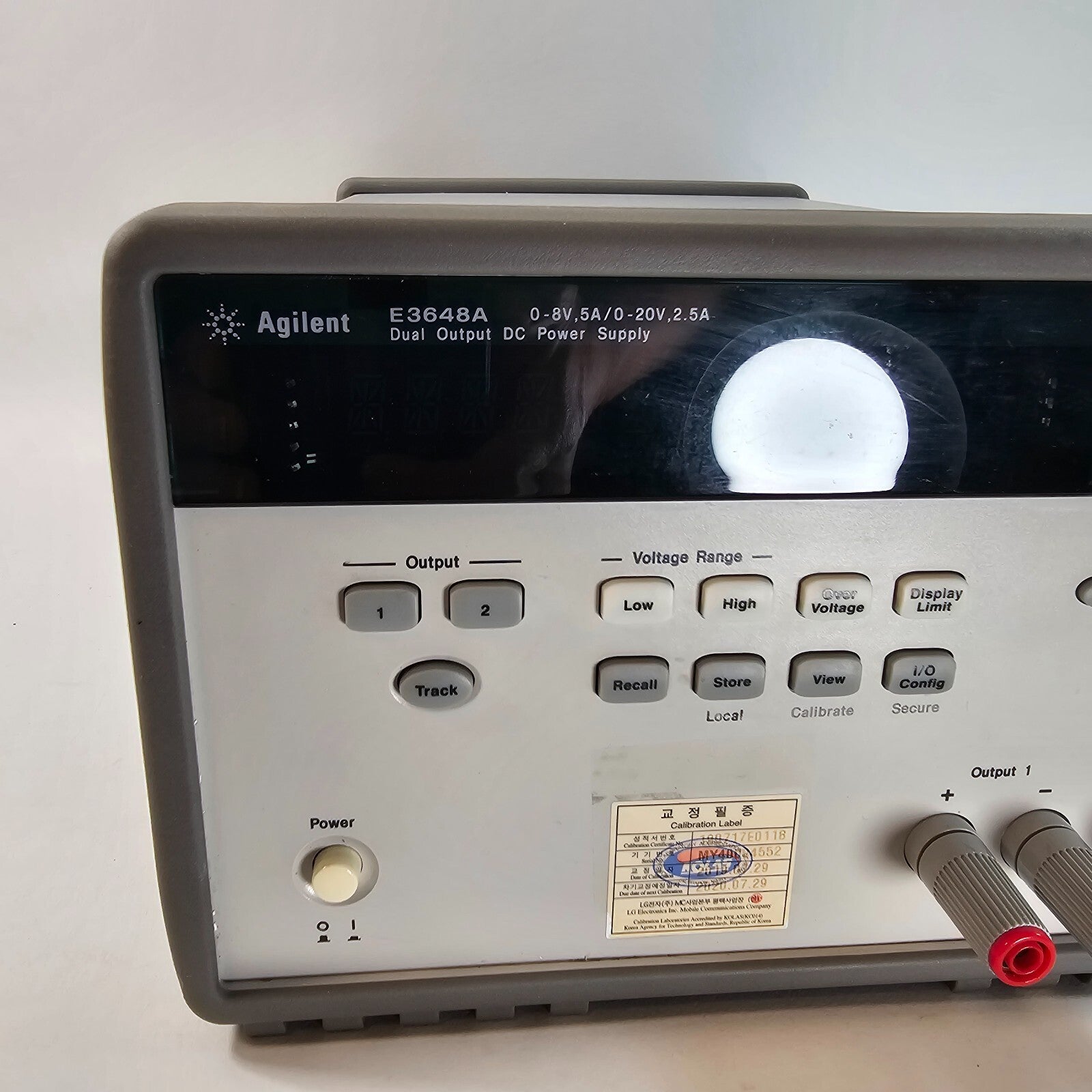 Agilent E3648A Dual Output DC Power Supply 0-8V,5A/0-20V,2.5A - Tested - 4552