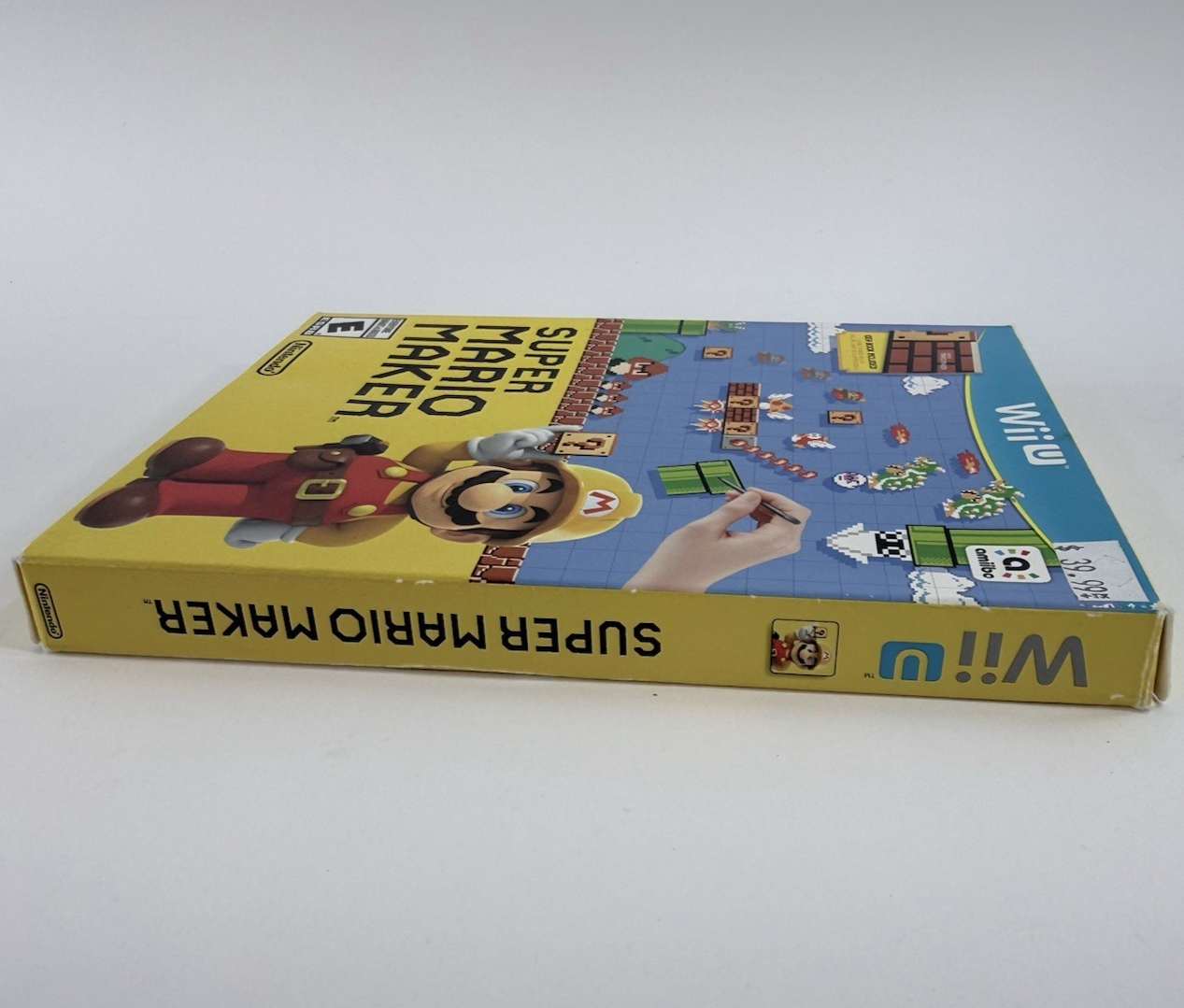 Super Mario Maker (Nintendo Wii U, 2015) Game Case Manual Box - Tested