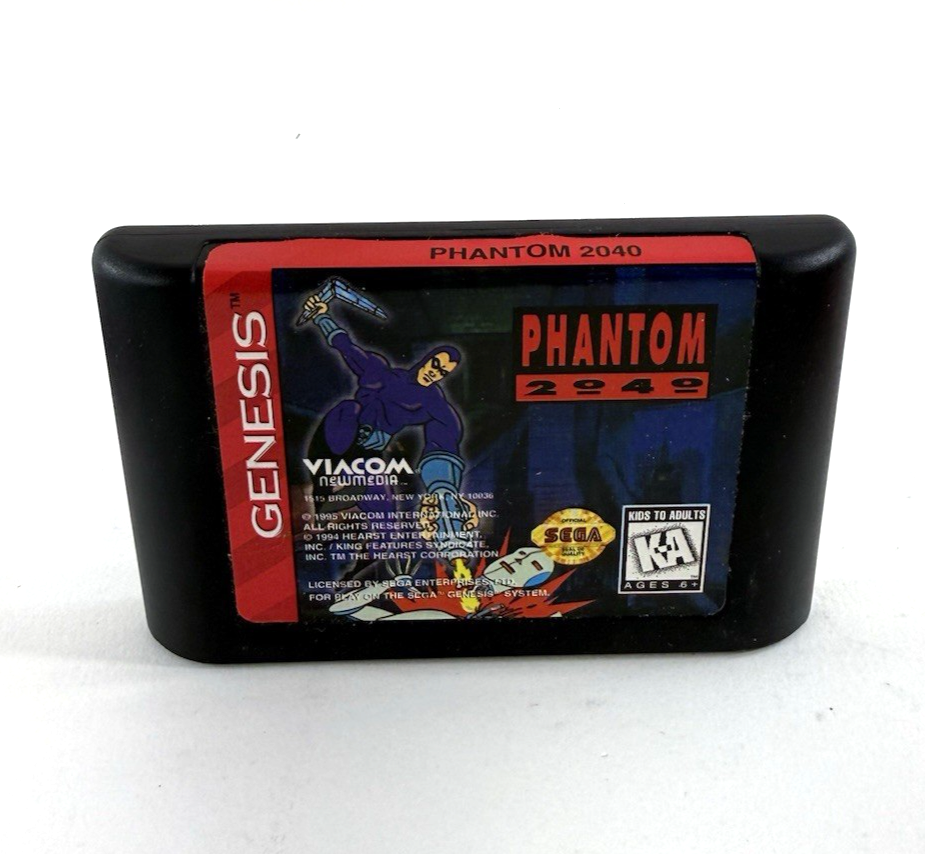 Phantom 2040 (Sega Genesis, 1995) Game, Box, Manual - Tested and Working