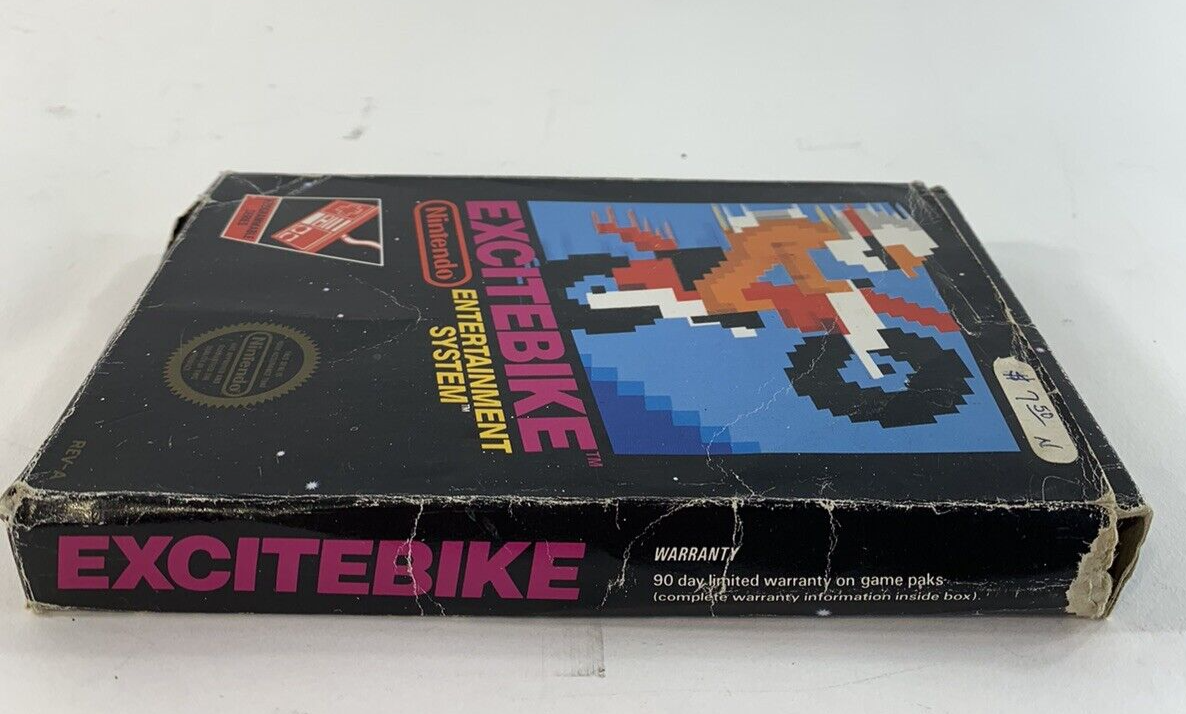 Excitebike (Nintendo Entertainment System, 1985) Game Box Poster Foam - Tested