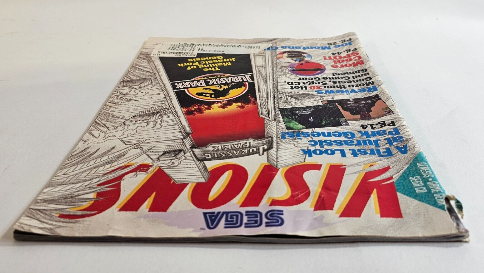 Sega Visions Magazine June / July 1993 Jurassic Park Cover