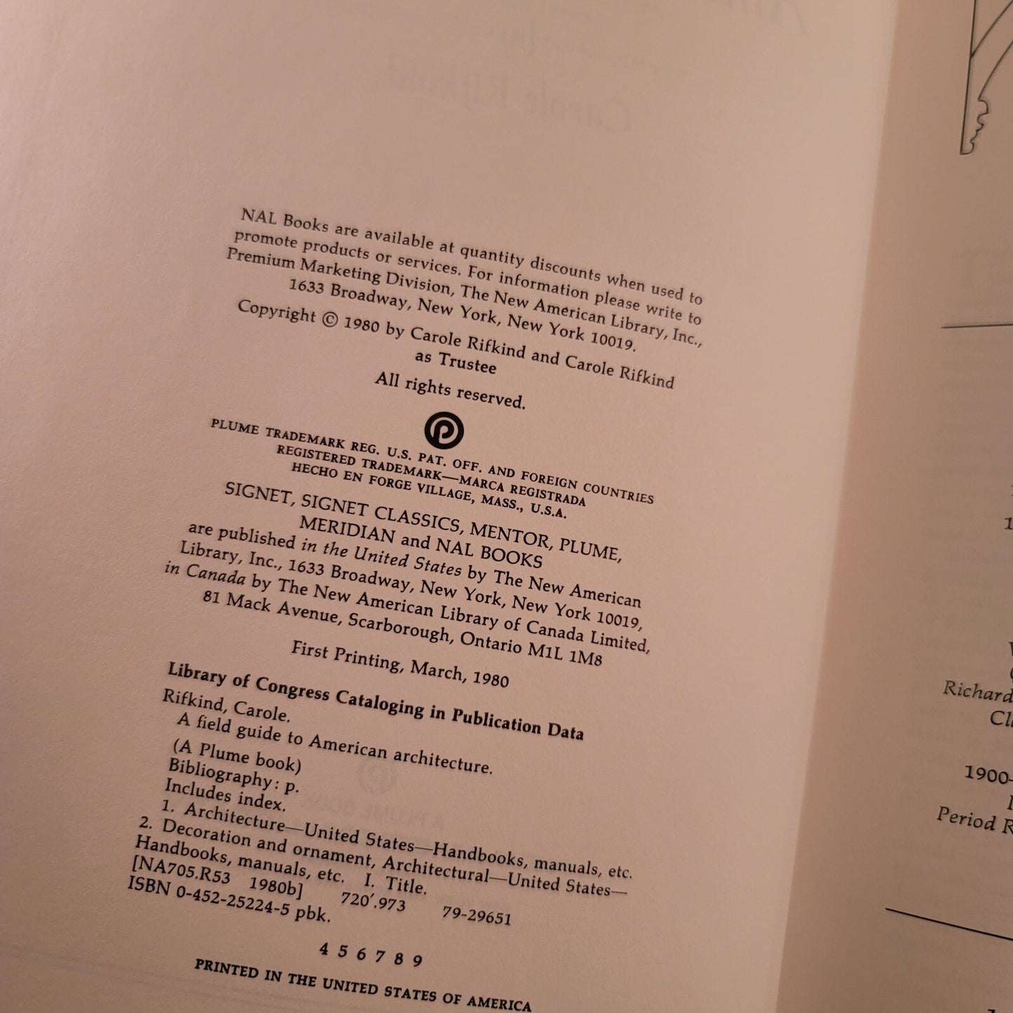 A Field Guide to American Architecture  Carole Rifkind Plume