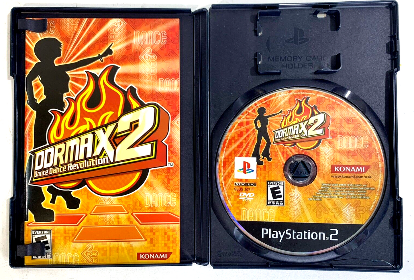 DDRMAX2: Dance Dance Revolution (Sony PlayStation 2, 2003) Game Case Manual