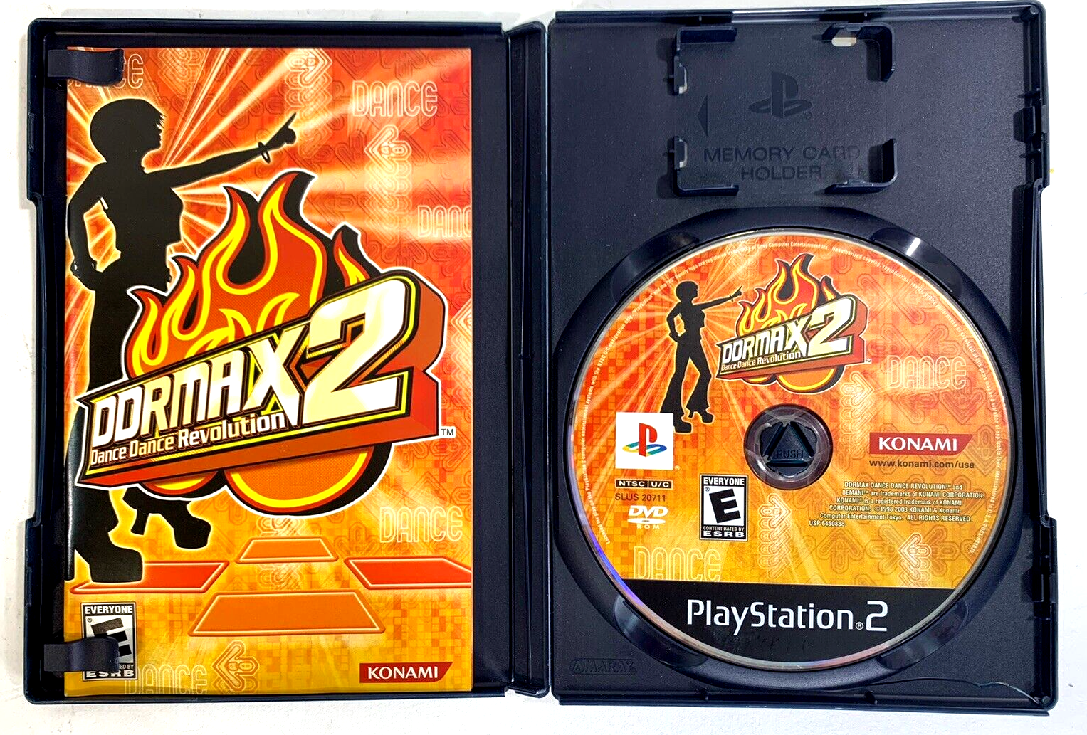 DDRMAX2: Dance Dance Revolution (Sony PlayStation 2, 2003) Game Case Manual