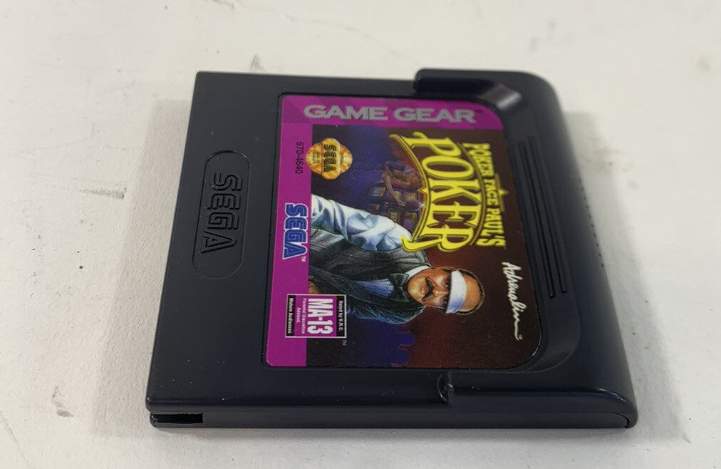 Poker Face Paul's Blackjack (Sega Game Gear, 1992) Game only