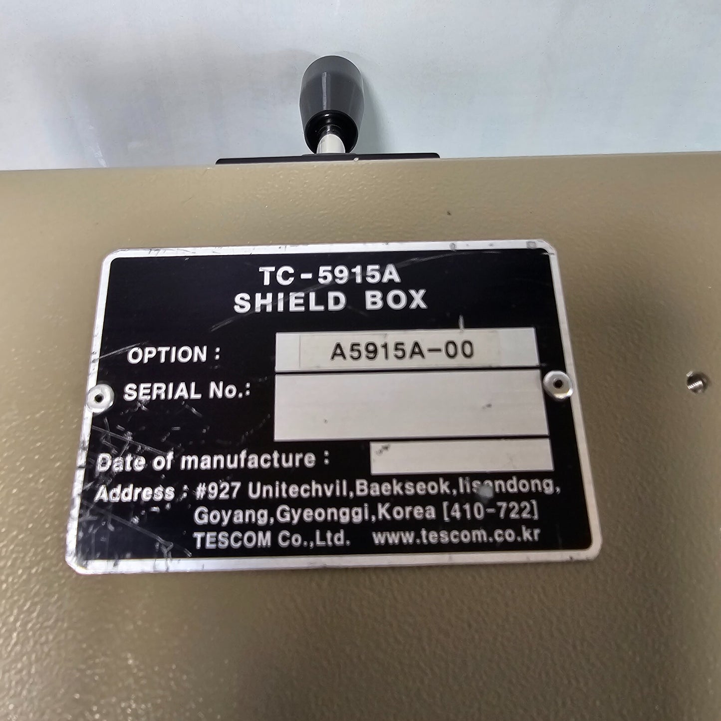 TESCOM TC-5915A RF Shield Box Radio Frequency Test Equipment Laboratory Telecom