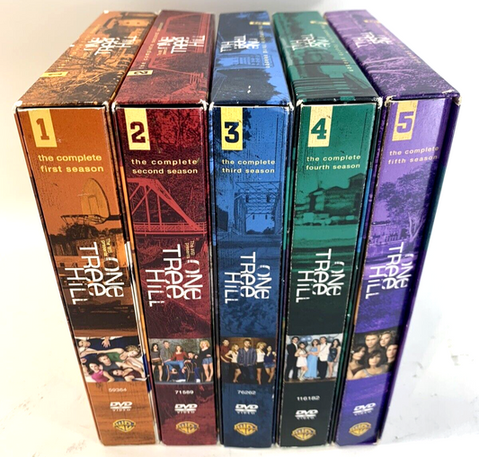 One Tree Hill - Seasons 1-5 (DVD, 2009, 6-Disc Sets) 1 2 3 4 5  - Tested
