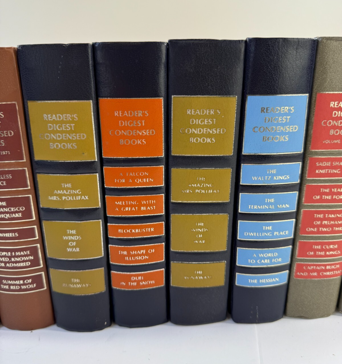 Reader's Digest Condensed Books 1971, 1972, 1973 bundle (10 First Ed. Hardcover)