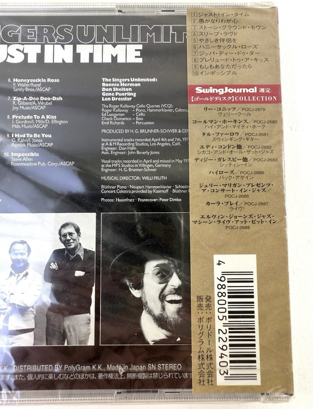 The Singers Unlimited - Just In Time (Japan CD, POCJ-2684, MPS, 24 Bit) Sealed