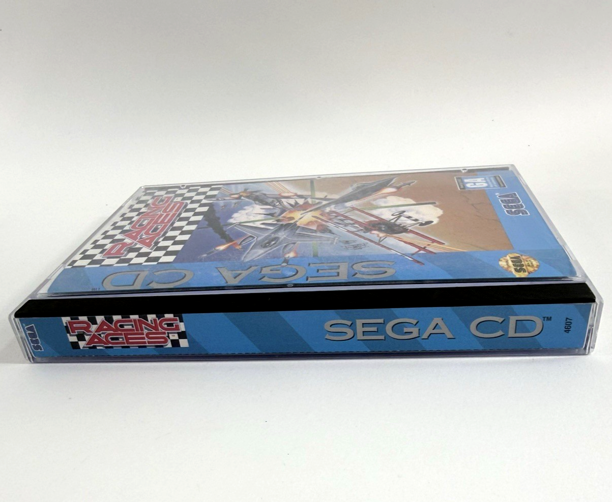 Racing Aces (Sega CD, 1993) Game Case Manual Registration Foam Insert - Tested