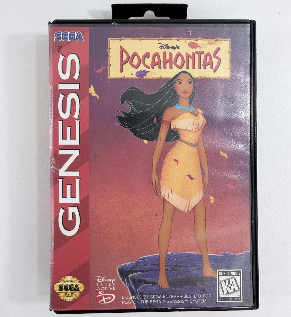 Disney's Pocahontas (Sega Genesis, 1996) Original Game Case Only - No Game