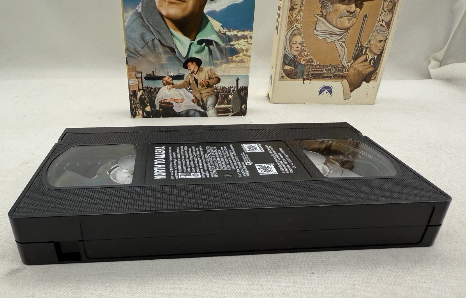 North to Alaska (VHS, 1989) The Shootist (1988) John Wayne Bundle - Tested