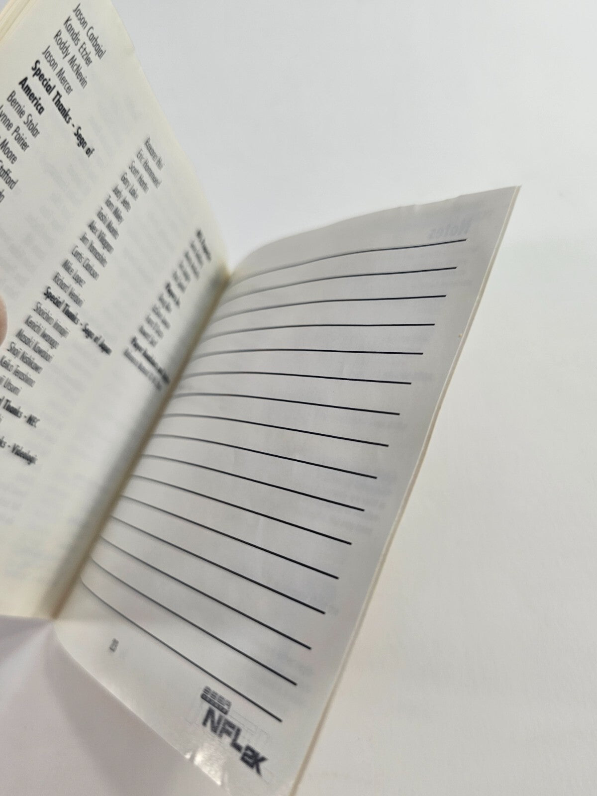 NFL 2K (Sega Dreamcast, 1999) Game Case Manual - Tested and Working