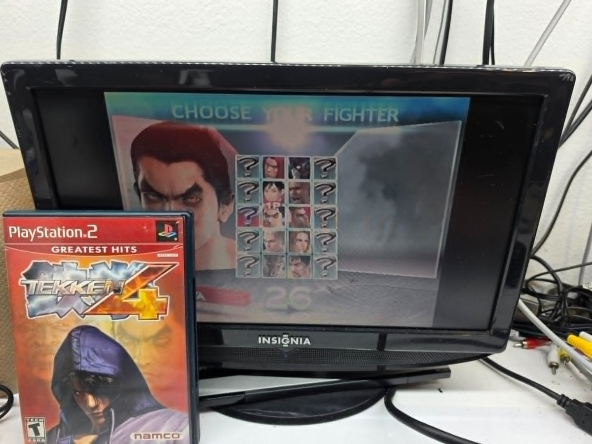 Tekken 4 (Sony PlayStation 2, 2002) Game Case Manual Registration Card - Tested