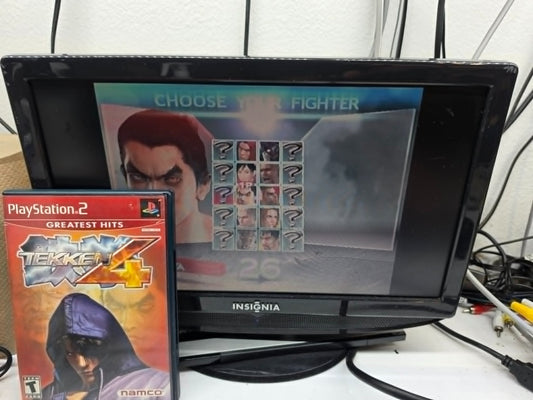 Tekken 4 (Sony PlayStation 2, 2002) Game Case Manual Registration Card - Tested