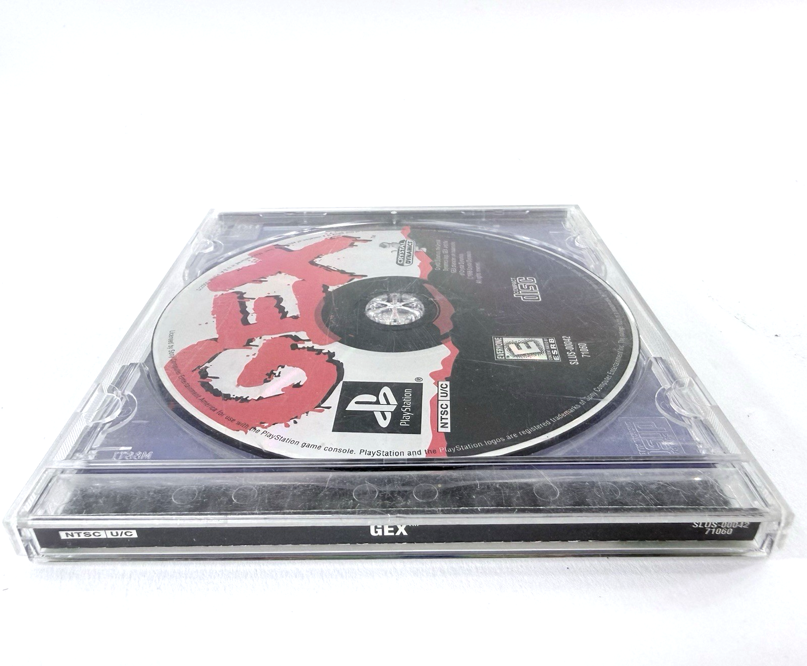 Gex (PlayStation 1, 1996) Game, Case, and Back Cover Art - No Manual - Tested
