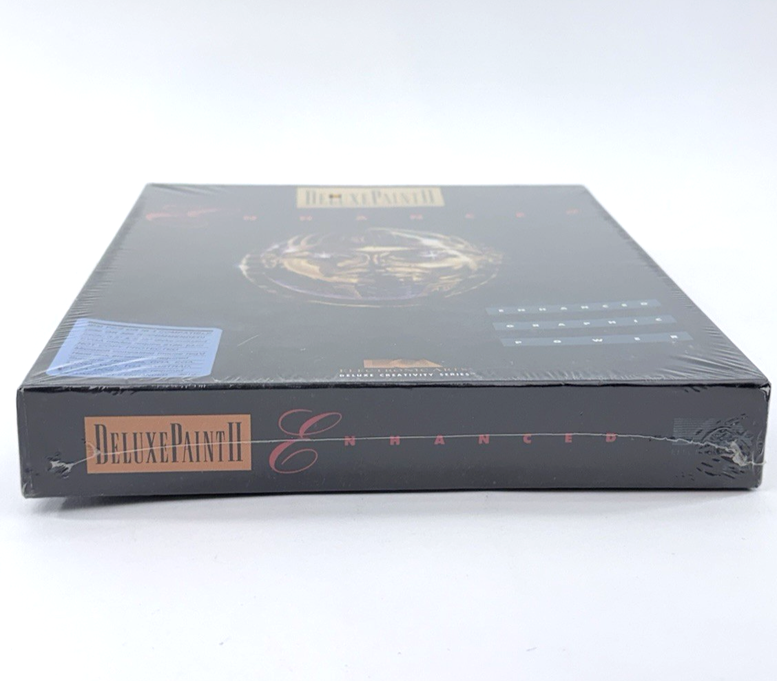 Electronic Arts DeluxePaint II Enhanced IBM PC MS-DOS Sealed Big Box Software