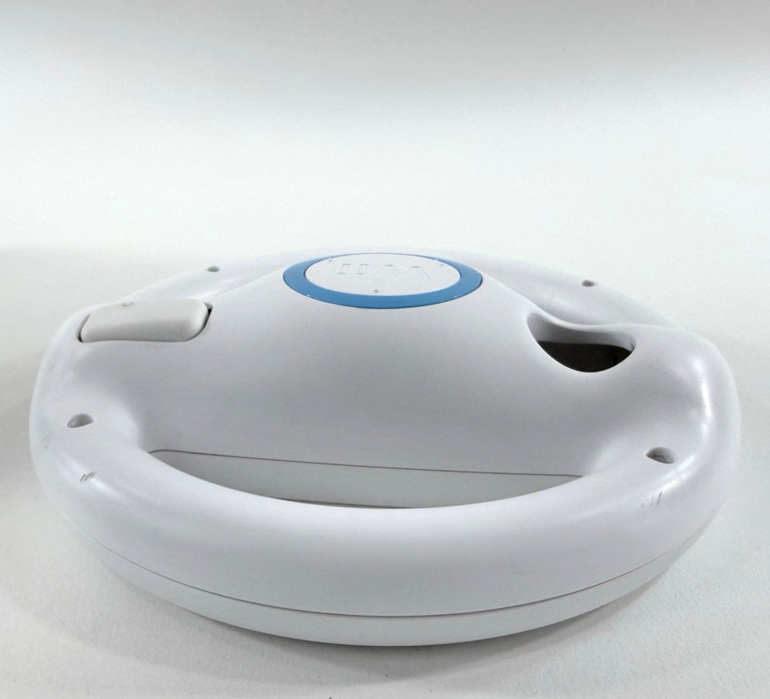 Nintendo Wii White Steering Wheel Attachment RVL-024 (Set of 2)