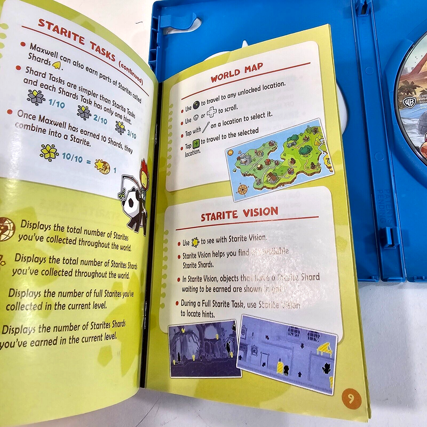 Scribblenauts Unlimited (Nintendo Wii U, 2012) Game Case Manual - Tested