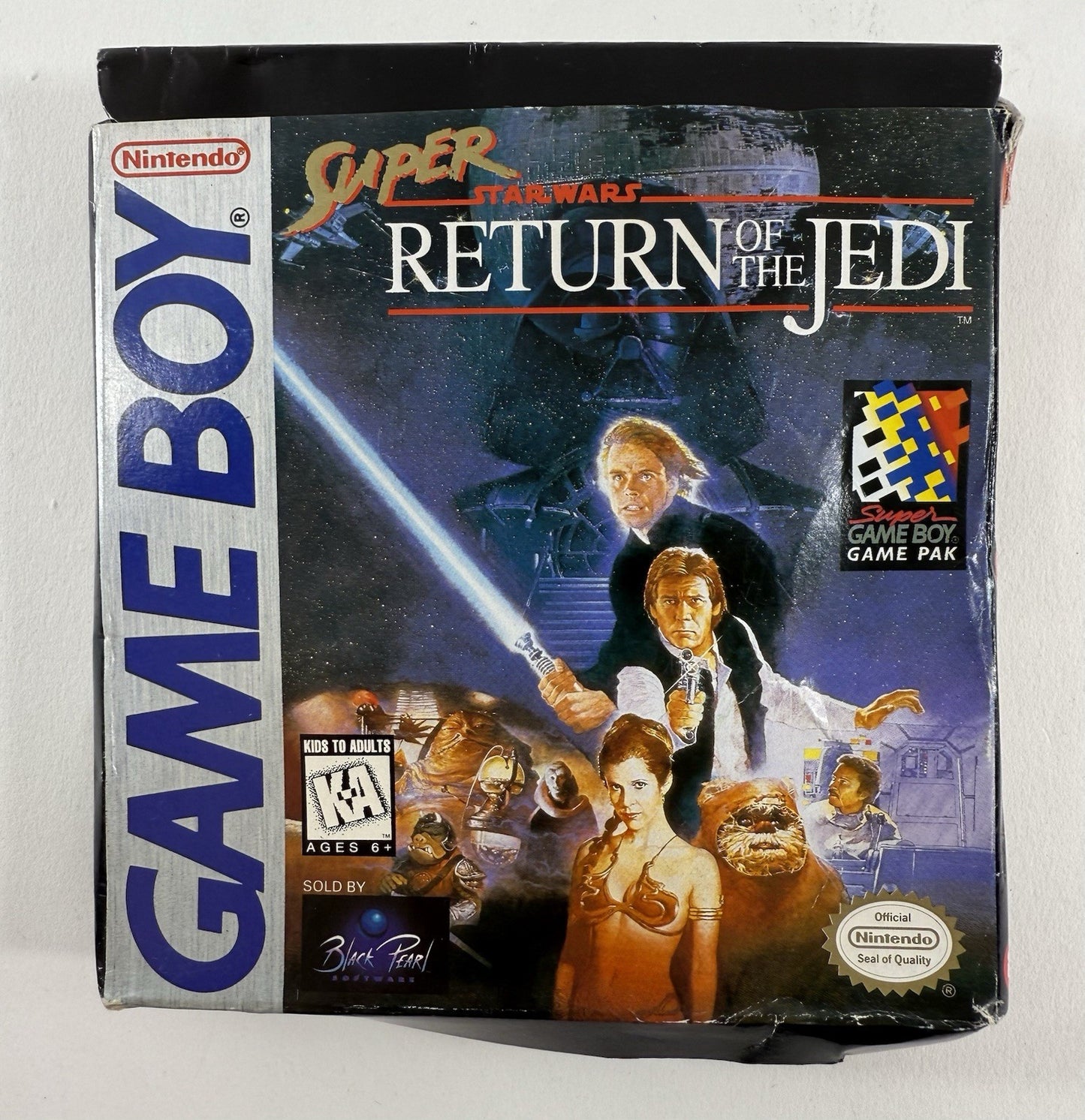 Super Star Wars: Return of the Jedi (GameBoy, 1995) Game Box Manual Inserts Reg