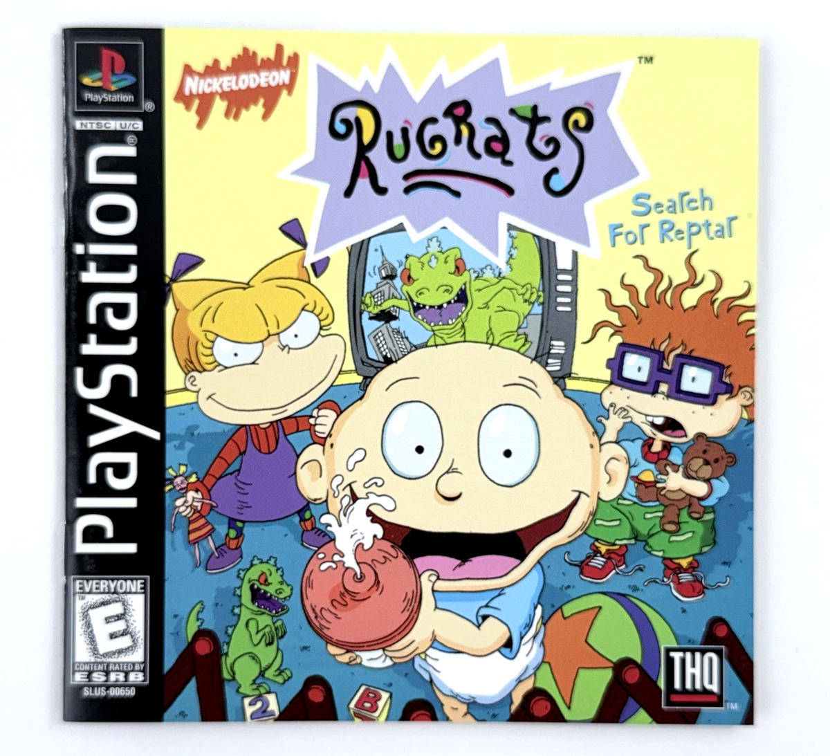 Rugrats: Search for Reptar (PlayStation 1, 1998) Game Case Manual Registration