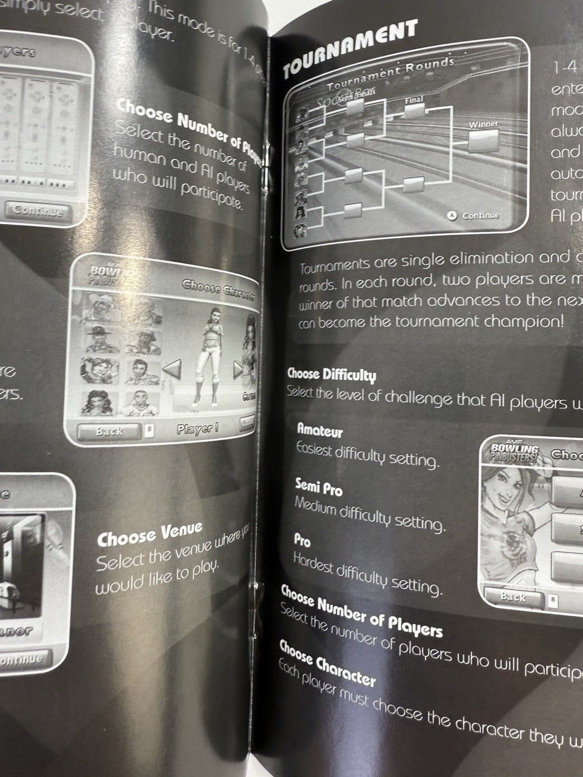 AMF Bowling: Pinbusters (Nintendo Wii, 2007) Game Case Manual - Tested