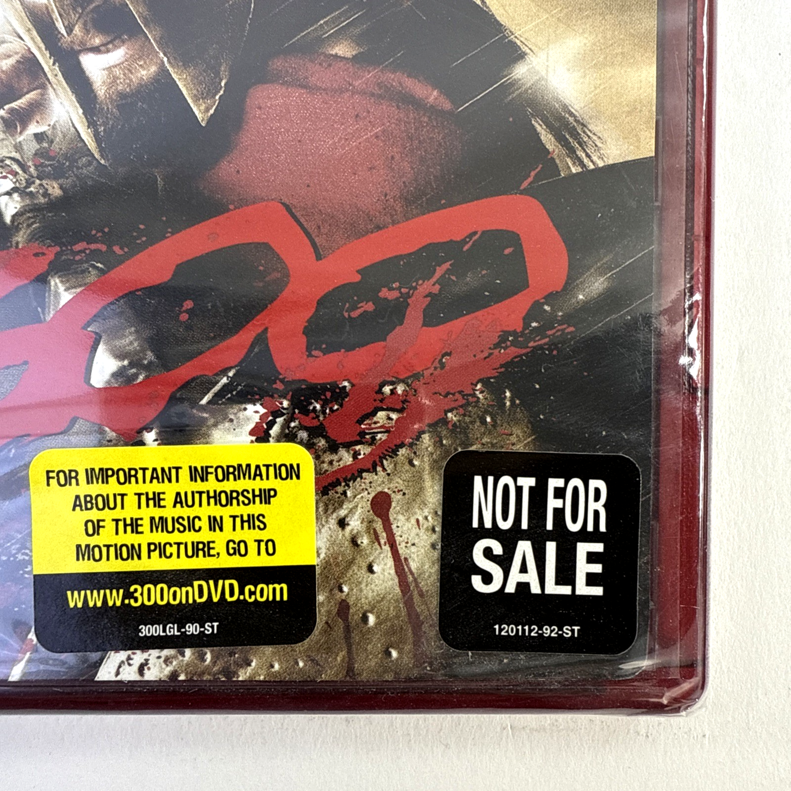 300 (HD DVD, 2007) Not For Resale -New, Factory Sealed Movie