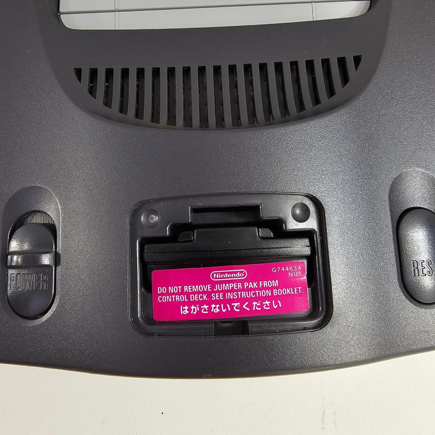 Nintendo 64 Black Home Console with Controller + Cables - Tested and Working